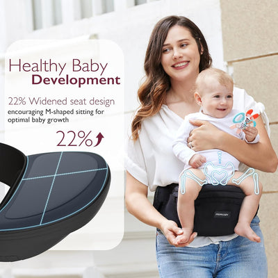 Momcozy Hip Seat Baby Carrier - Black