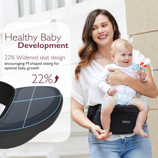 Momcozy Hip Seat Baby Carrier - Black