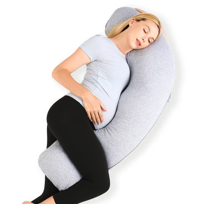 Momcozy J Shaped Maternity Body Pillow