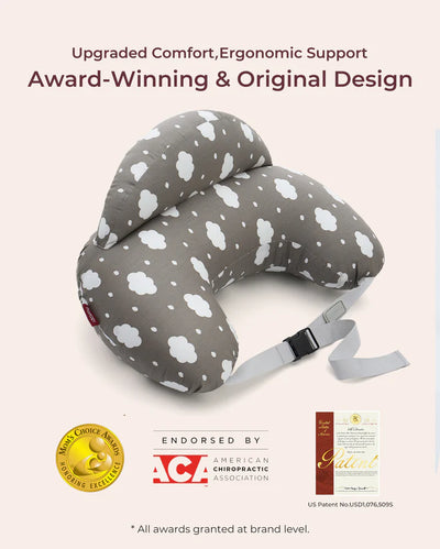 Momcozy Multifunctional and Adjustable Nursing Pillow Grey