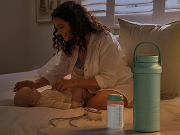 Momcozy Natural Baby Bottle, 10oz Wide-Neck Breast Milk Container