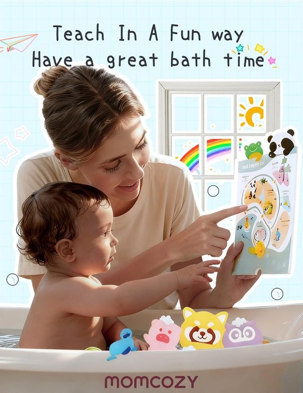 Momcozy Natural Essential Oil Bath Bombs with 7 Cute Animal Shapes (14 Pcs)