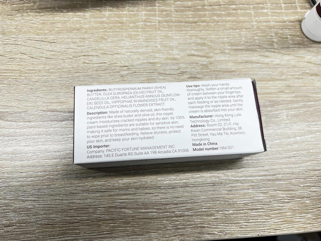 Momcozy Nipple Cream Safe for Breastfeeding, 100% Natural, Lanolin-Free