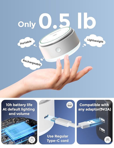 Momcozy Portable Baby Sound Machine - Long Battery Life
