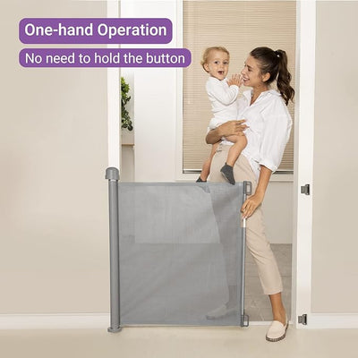 Momcozy Retractable Baby Gate 140 cm