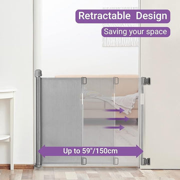 Momcozy Retractable Baby Gate 140 cm