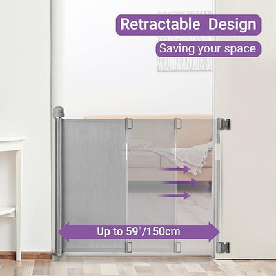 Momcozy Retractable Baby Gate 140 cm