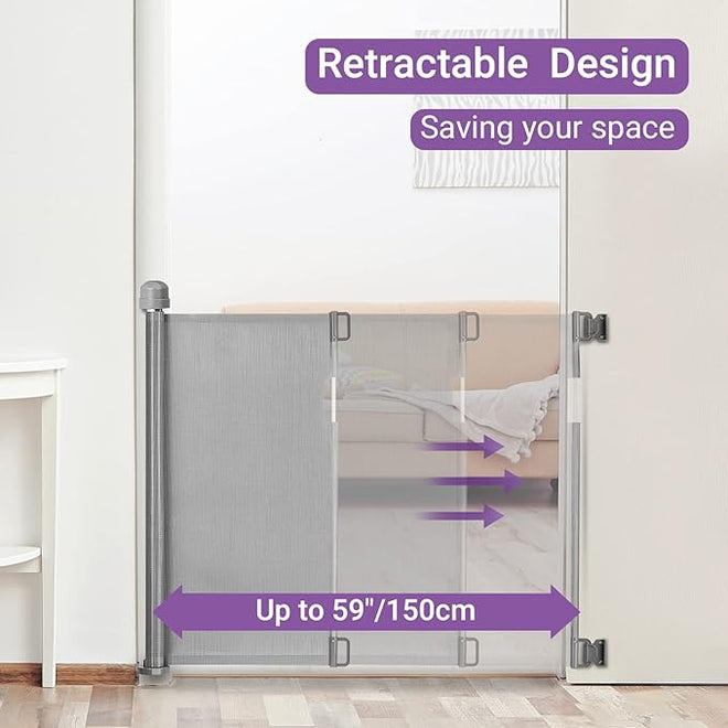 Momcozy Retractable Baby Gate 140 cm