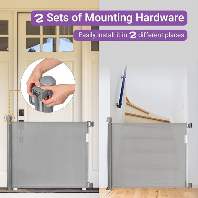 Momcozy Retractable Baby Gate 140 cm