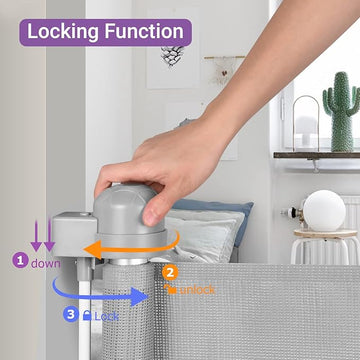 Momcozy Retractable Baby Gate 140 cm