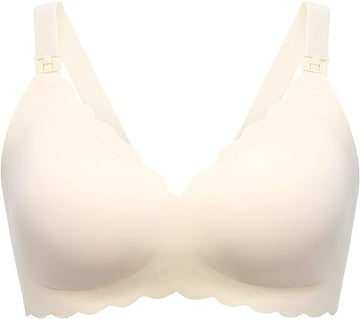 Momcozy Seamless Support Floral Nursing Bra