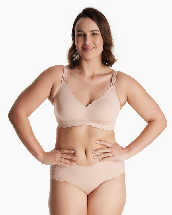 Momcozy Seamless Support Floral Nursing Bra - Familialist