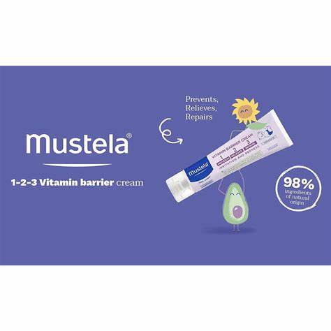 Mustela 123 Diaper Cream (100ml)
