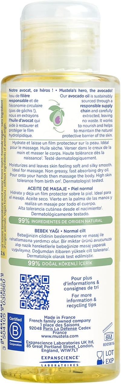 Mustela Baby Oil (100 ml)