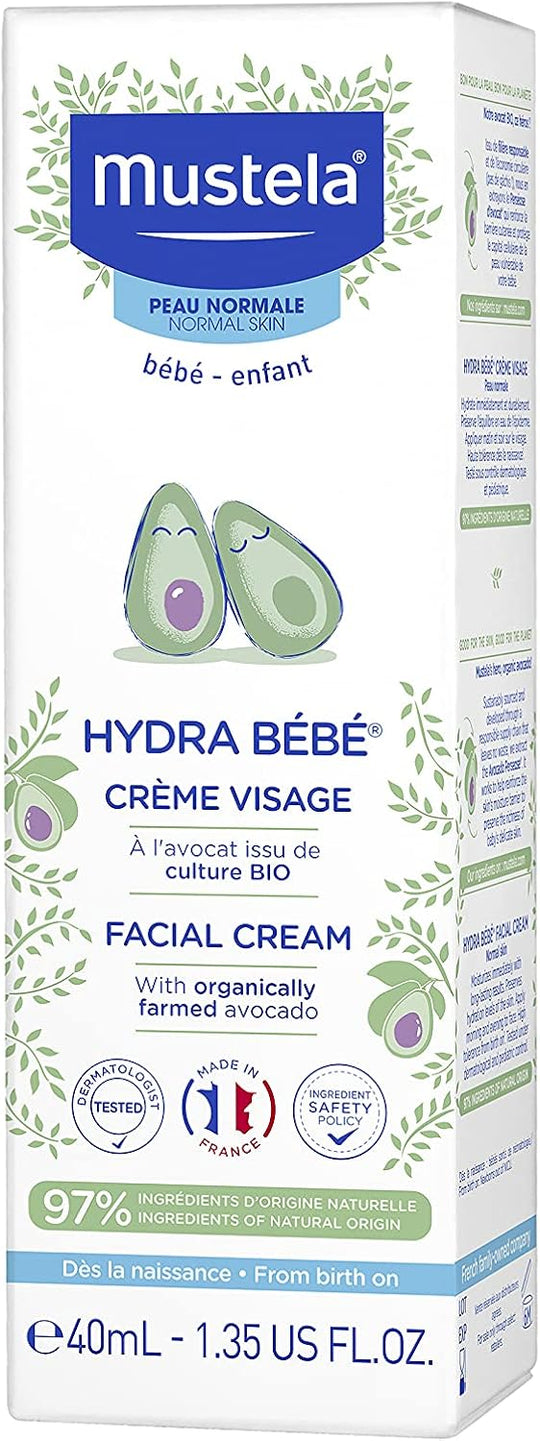 Mustela Hydra Bebe Facial Cream with Avocado (40 ml)