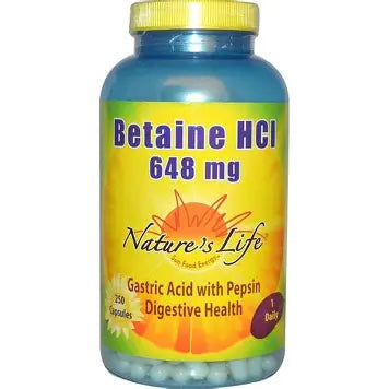 Nature's Life Betaine Hcl 648 mg