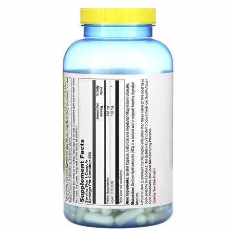 Nature's Life Betaine Hcl 648 mg