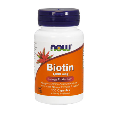 Now Biotin 10 mg (1000 mcg)