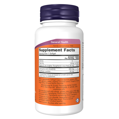 Now CoQ10 400mg 30 SoftGels