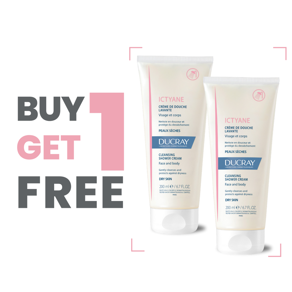 Ducray Ictyane Anti-Dryness Cleansing Cream Buy 1 Get 1 Free