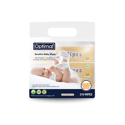 Optimal Baby Wipes Pack Of 3