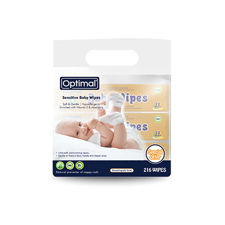 Optimal Baby Wipes Pack Of 3