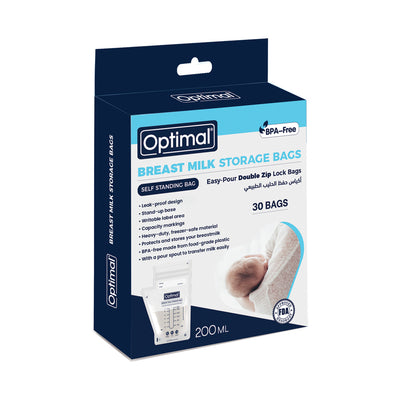 Optimal Breast Milk Storage Bags 200Ml