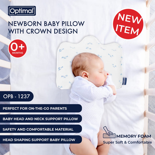 Optimal Newborn Baby Pillow Crown Design