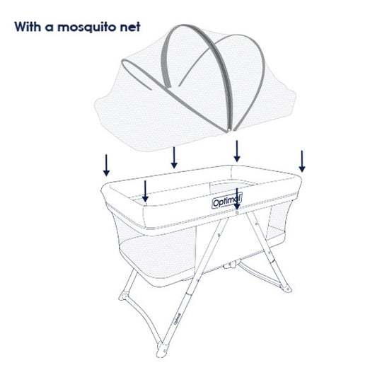 Optimal Rocking Baby Crib (0-6 months)
