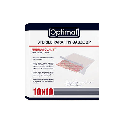 Optimal Sterile Paraffin Gauze 10*10 cm