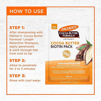 Palmer's Cocoa Butter & Biotin Length Retention Biotin Pack