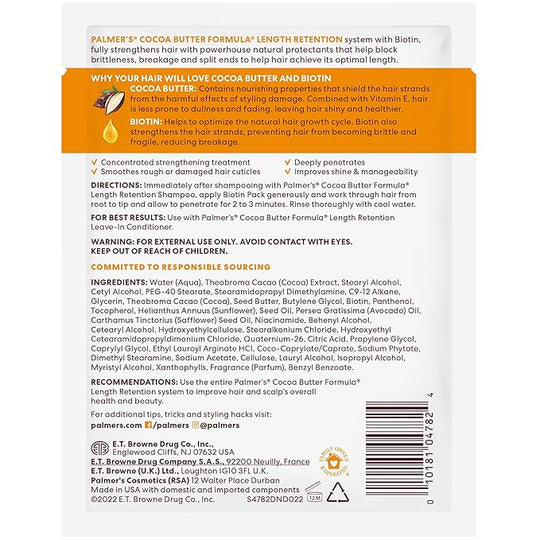 Palmer's Cocoa Butter & Biotin Length Retention Biotin Pack