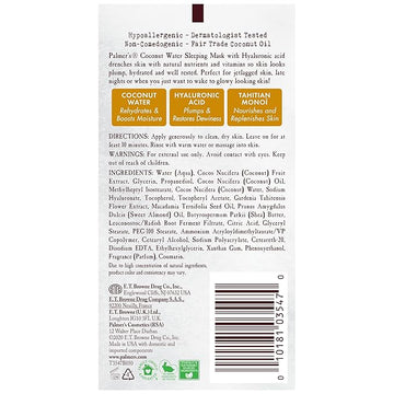 Palmer's Coconut Oil Formula Coconut Water Hydrating Facial Mask