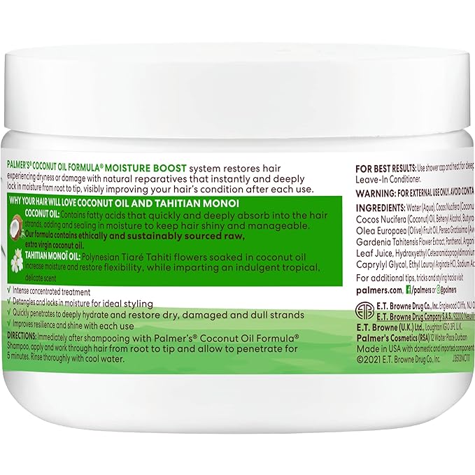 Palmer's Coconut Oil Formula Moisture Boost Deep Hair Conditioner