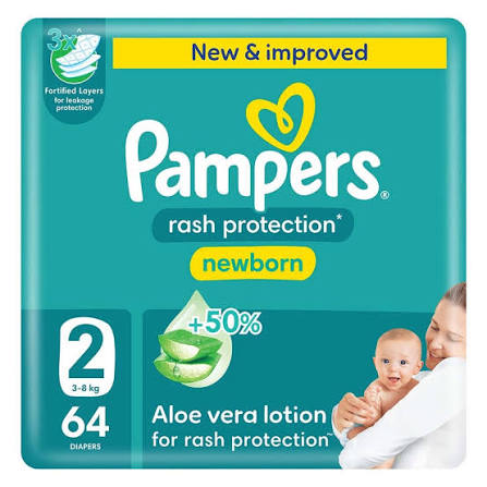 Pampers Rash Protection Size 2 (3-8Kg)