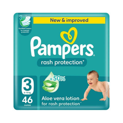 Pampers Rash Protection Size 3 (5-9kg) 46 Diapers
