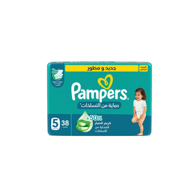 Pampers Rash Protection Size 5 (11-18Kg) 38 Diapers