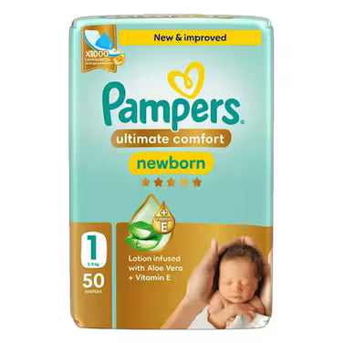 Pampers Ultimate Comfort Newborn Size 1 (2-5Kg)