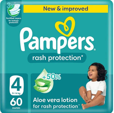 Pampers Ultimate Comfort Size 4 (7-18Kg) 60 Diapers
