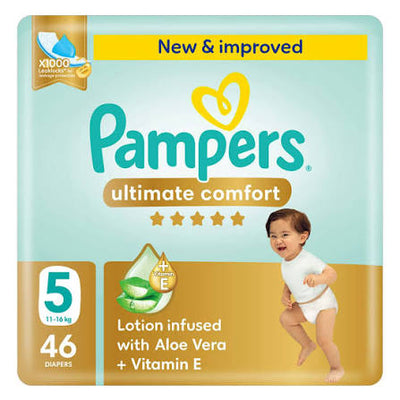 Pampers Ultimate Comfort Size 5 (11-16Kg) 46 Diapers