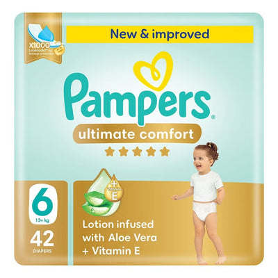 Pampers Ultimate Comfort Size 6 (13+kg) 42 Diapers