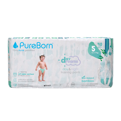 PureBorn DayDream Diapers Size 5 (12-17kg)