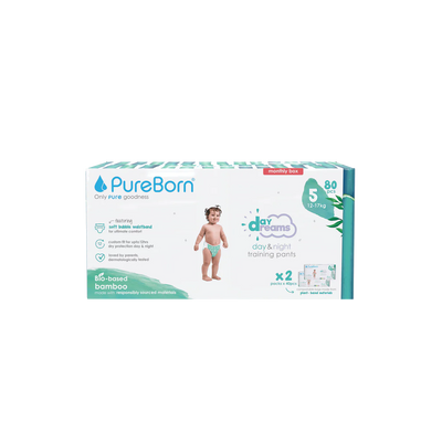 PureBorn DayDream Diapers Size 5 (12-17kg)