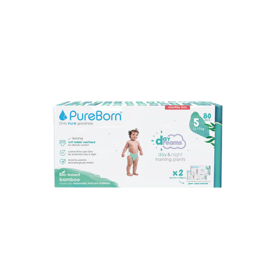 PureBorn DayDream Diapers Size 5 (12-17kg)