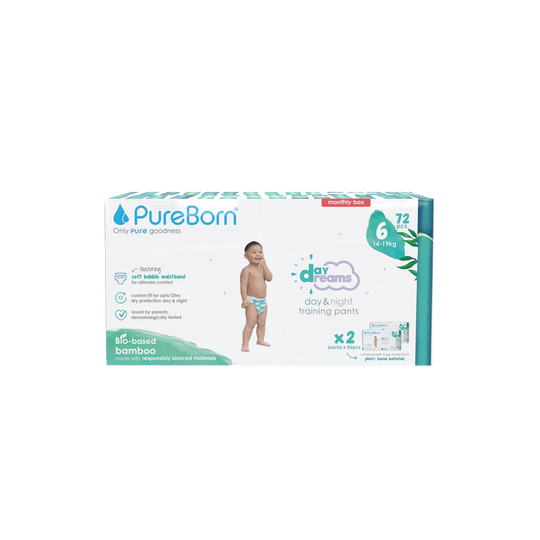 PureBorn DayDream Diapers Size 6 (14-19kg)
