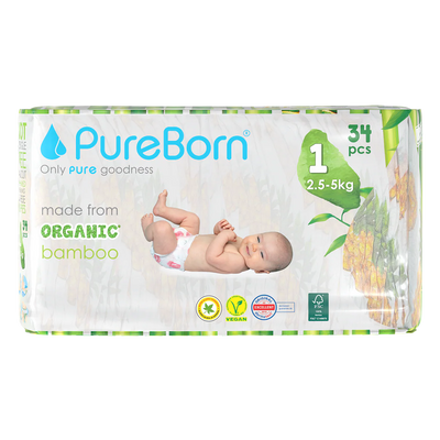 PureBorn Diapers New Born