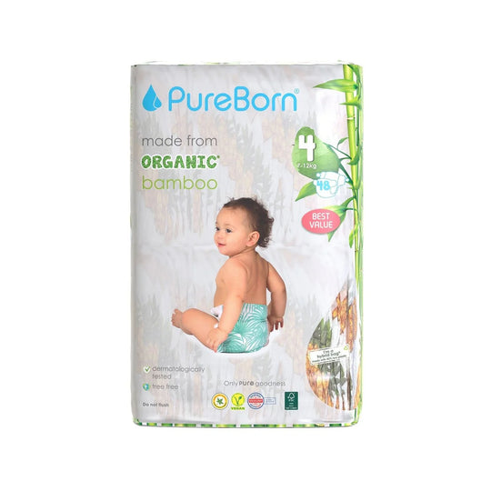 PureBorn Diapers Size 4 (7-12 kg)