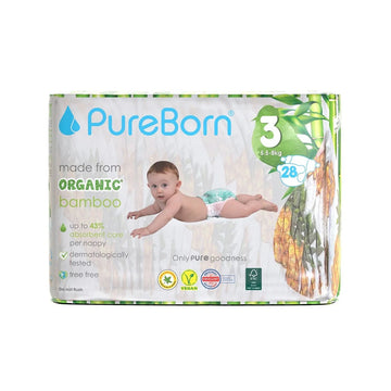 Pureborn Diapers Size 3 (5.5-8kg)