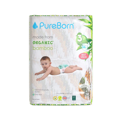 Pureborn Diapers Size 3 (5.5-8kg)