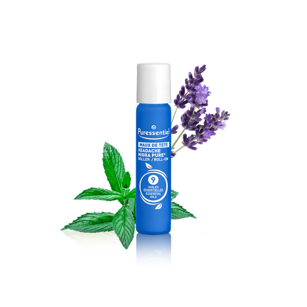 Puressentiel Daily Wellness Roller Headaches with 9 Essential Oils